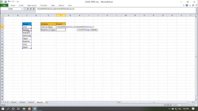 Count cells Equal to Either A or B in Excel|Excel Tutorial|Technical Analytics| смотреть онлайн