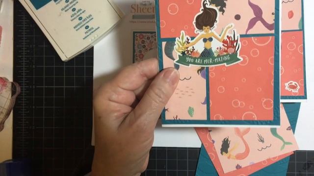 Two Cards made with Mermaid Tales and the May 2020 Sheetload Sketch! смотреть онлайн
