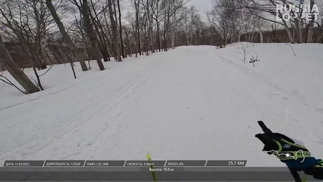 Сахалинский лыжный марафон Russialoppet 2023 с GoPro (Георгий Кадыков-Орбелиани)