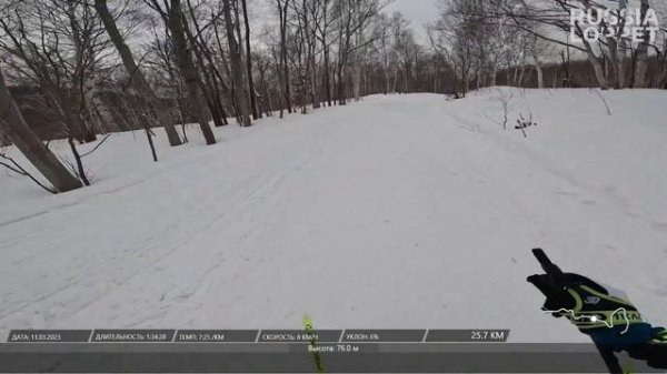 Сахалинский лыжный марафон Russialoppet 2023 с GoPro (Георгий Кадыков-Орбелиани)