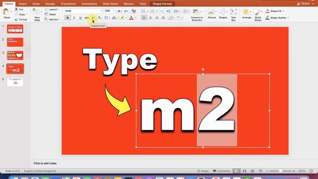 How to type Meter Square in PowerPoint (PPT) смотреть онлайн