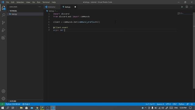 How to make a Discord Bot using Python 2021! Discord py смотреть онлайн
