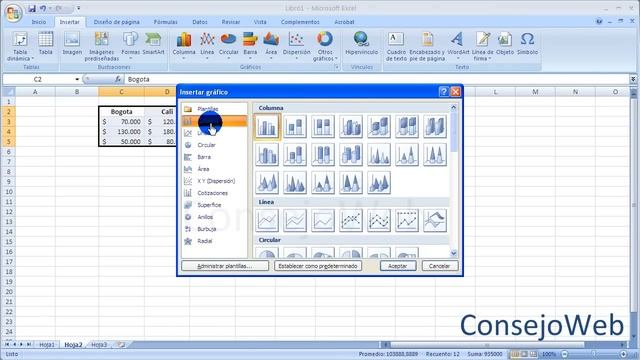 Excel 2007 2010 Como hacer graficos en Excel смотреть онлайн