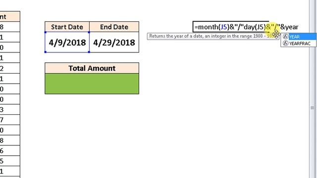 Excel Advance Formula to Calculate Value from Start Date to End Date смотреть онлайн
