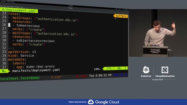 Lightning Talk: I Got your RBAC - kube-rbac-proxy - Frederic Branczyk, CoreOS (Any Skill Level) смотреть онлайн