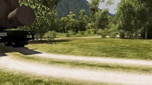 Тачки против упавшего дерева – BeamNG.Drive