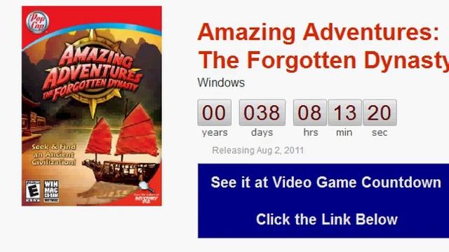 Amazing Adventures The Forgotten Dynasty PC Countdown смотреть онлайн