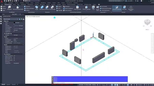 AutoCAD 3D L1 Ü10: 3D-Modell aus einem 2D-Grundriss entwickeln смотреть онлайн