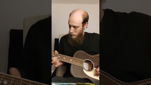 Improvising on Ray Price "City Lights" on a Parlor Guitar / Enjoying Playing with a Pick смотреть онлайн