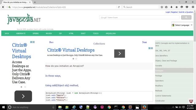 How do you initialize an ArrayList?
- javapedia.net смотреть онлайн