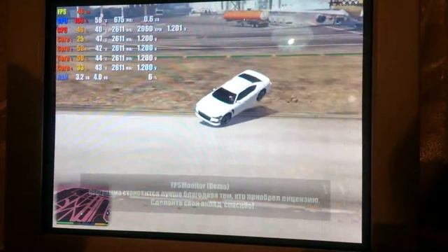 Тест Xeon L5420+9500GT в GTA5 смотреть онлайн