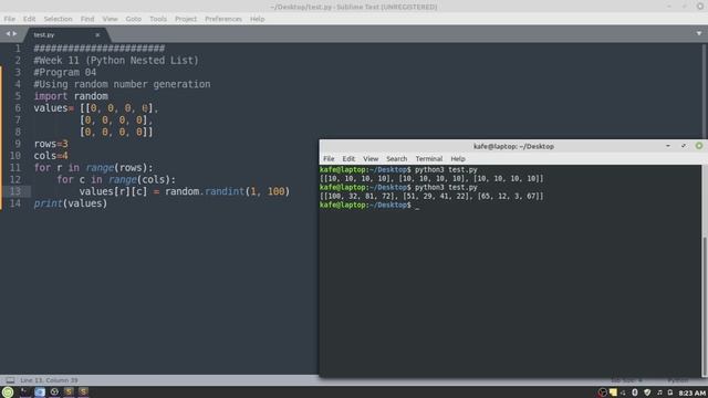 Introduction to Two Dimensional Lists || Programming with Python (Week#11) смотреть онлайн