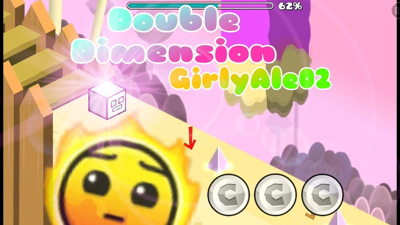 Double Dimension by GirlyAle02 (Hard 5*) [3 coins] | Geometry Dash смотреть онлайн