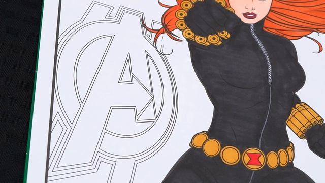 Coloring Avengers Black Widow Marvel Coloring Page Prismacolor Markers | KiMMi THE CLOWN