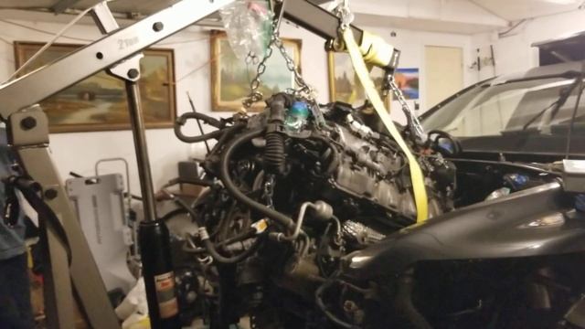 How to: Part 2 Lexus LS460 Engine removal from the top. Yes it can be done! смотреть онлайн