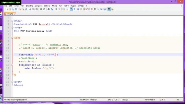 Lesson 19 Sorting Array смотреть онлайн