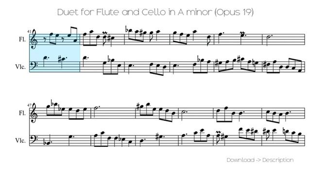 Duet For Flute And Cello In A Minor (Opus 19) смотреть онлайн