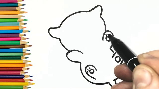 КАК нарисовать милого КОТЕНКА / Рисунки для срисовки смотреть онлайн