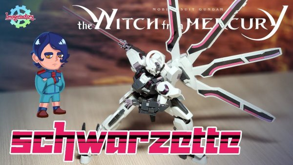 ОБЗОР! Модель гандам SCHWARZETTE из the Witch from Mercury #gundam #gunpla #bandai