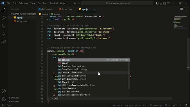 Simple Login & Register with Firebase Authentication using JavaScript | HTML | CSS смотреть онлайн