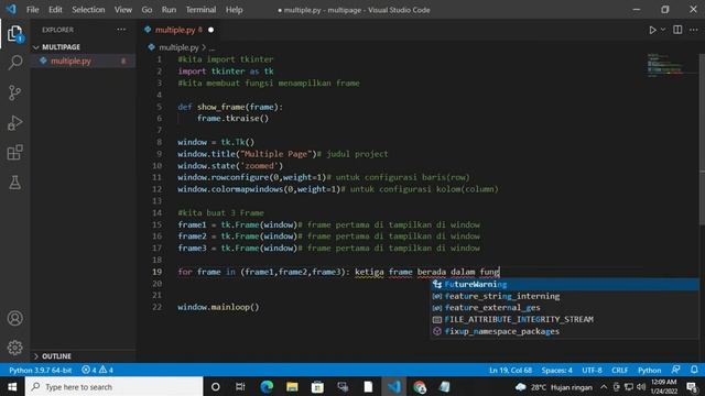 Tutorial GUI Python Tkinter : Multiple Page Part 1 смотреть онлайн