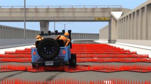 200 Spike Strip Challenge #1 – BeamNG Drive Crash Testing | CrashBoomPunk