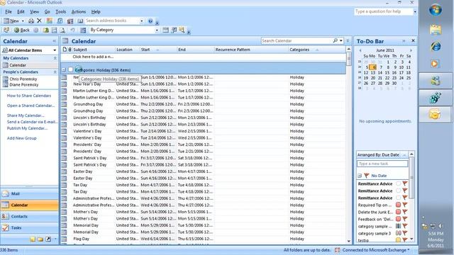 Group by category to delete Holidays from Outlook смотреть онлайн