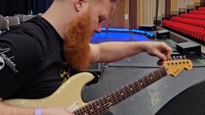 Фендер Юрия Каспаряна. Гитары КИНО. Уникальные кадры настройки перед концертом. 2024г.