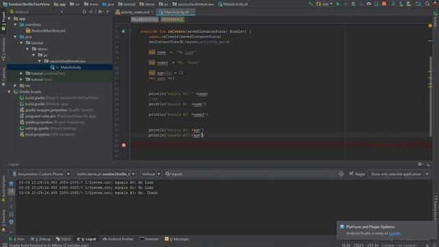 Variable Kotlin Android Tutorial # 1 смотреть онлайн