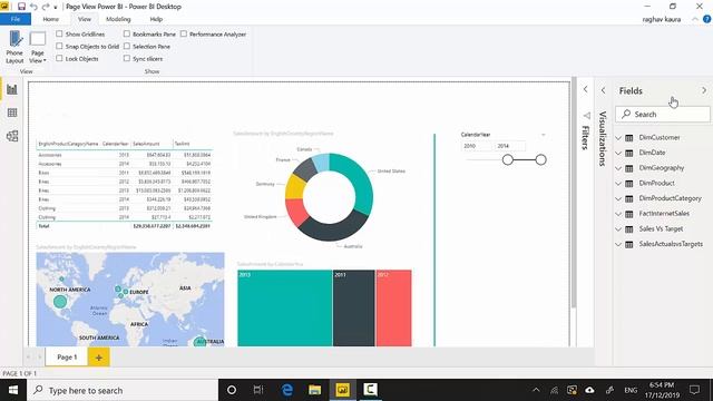 Page View Power BI смотреть онлайн