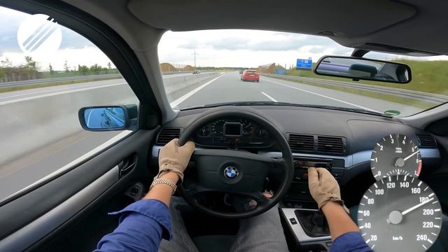 BMW E46 318i TOP SPEED DRIVE ON GERMAN AUTOBAHN ?