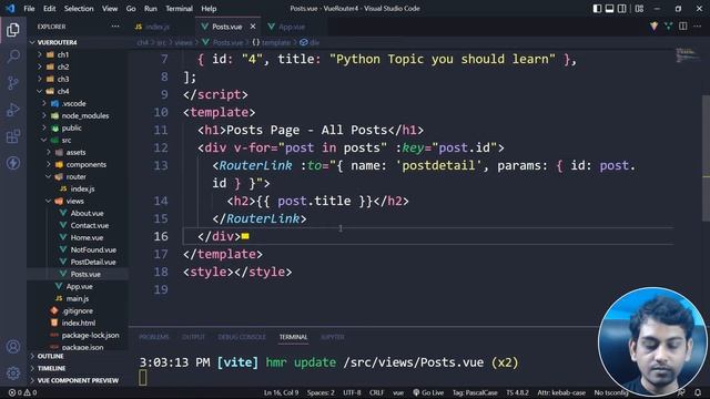 Named Route and Named View in Vue Router (Hindi) смотреть онлайн