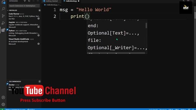 Python for Beginners # 42 | Visual Studio Code Tutorial for Beginners - Introduction смотреть онлайн