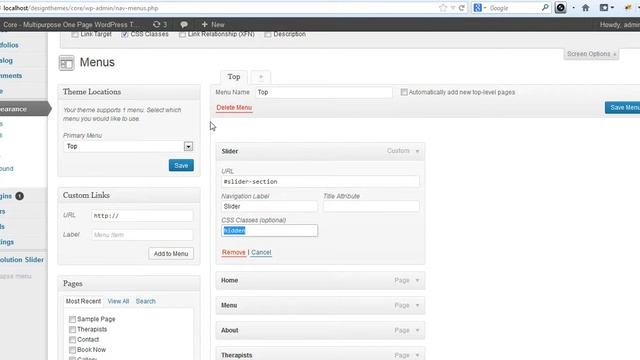 Setting up Spa Theme Skin and Sliders in "Core-One Page WP Theme" смотреть онлайн