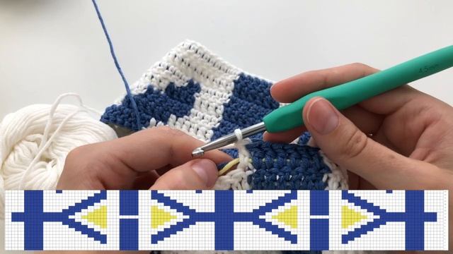 Мастер-класс ✨ Вязанный крючком геометрический коврик жаккардом без протяжек смотреть онлайн