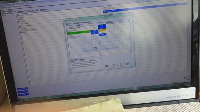 Включение вежливой подсветки марк 2 через Techstream V14.10.028 и шнурок Mini VCI J2534 смотреть онлайн