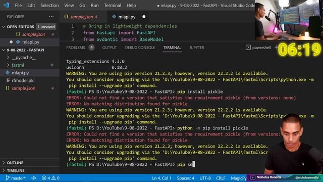 Building a Machine Learning API in 15 Minutes | Coding Challenge смотреть онлайн