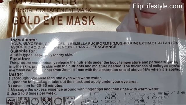 MOND'SUB Collagen Gold Eye Mask Review | FlipLifestyle смотреть онлайн