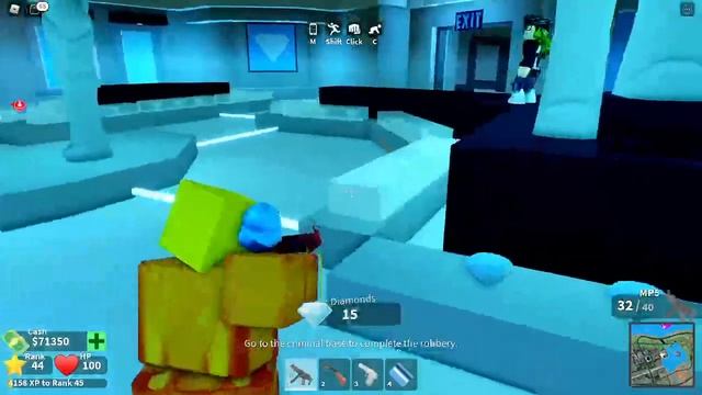 Играем с другом в Roblox смотреть онлайн