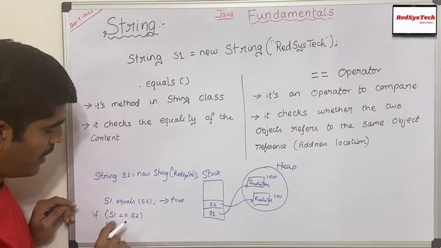 # 61 Difference between equals() and == operator in Java | Learn Java |Java Tutorial from RedSysTec смотреть онлайн