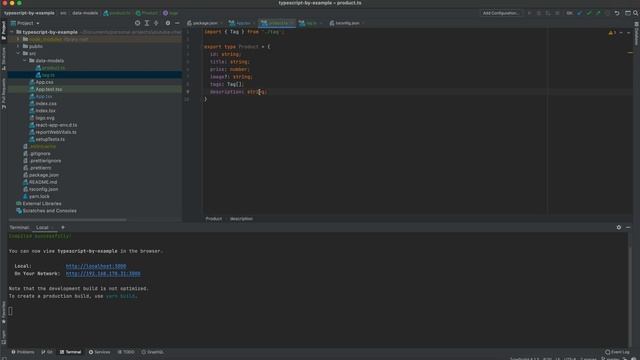 Add Product and Tag data models + create the ProductComponent: Learning Typescript by example #016 смотреть онлайн