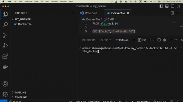Docker Hello World Tutorial: Building a 'Hello, World!' Application with Alpine Linux