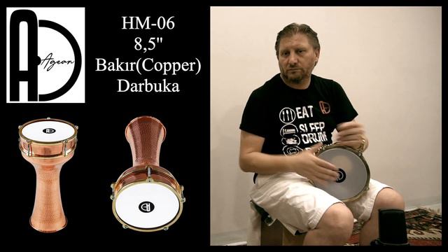 Agean Percussion 8,5'' Hammered Copper Darbuka смотреть онлайн