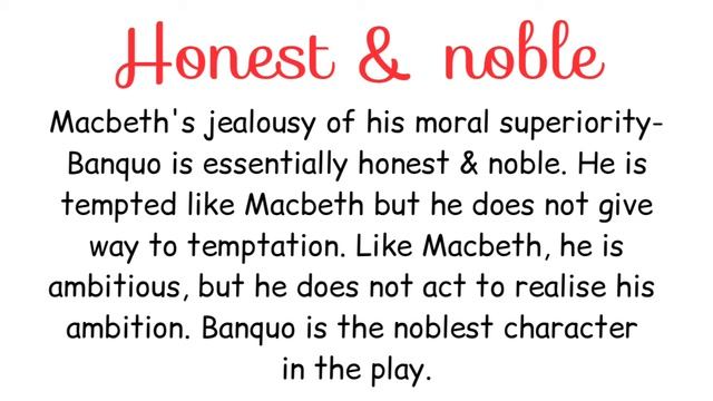 Character Sketch of BANQUO | MACBETH | WRITTEN смотреть онлайн