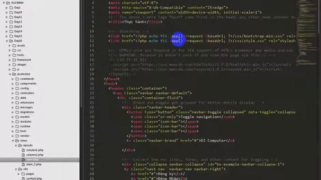 Yii 1 Framework ghép giao diện session 9 смотреть онлайн