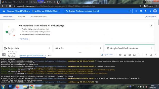 Continuous Delivery with Jenkins in Kubernetes Engine (GSP051) смотреть онлайн