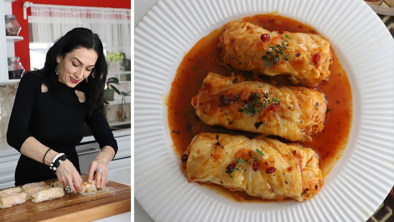 Постная Толма - Голубцы из Картошки с Квашеной Капустой - Рецепт от Эгине - Heghineh смотреть онлайн