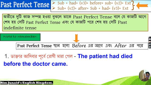 Tense part 5. Past perfect Tense, Past perfect Continuous Tense. Rim Junaid's English Kingdom смотреть онлайн