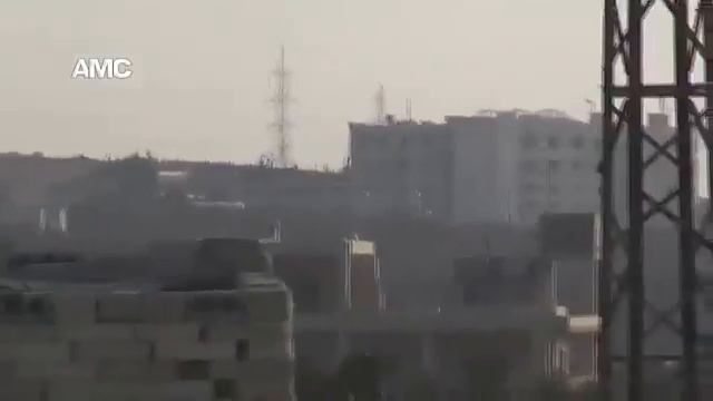 Insurgents Firing ZU 23 2 At Syrian Units