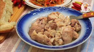 ТУШЕНКА из КУРИЦЫ в СТЕКЛЯННОЙ БАНКЕ в ДУХОВКЕ - готовим вкусную домашнюю тушеную курочку